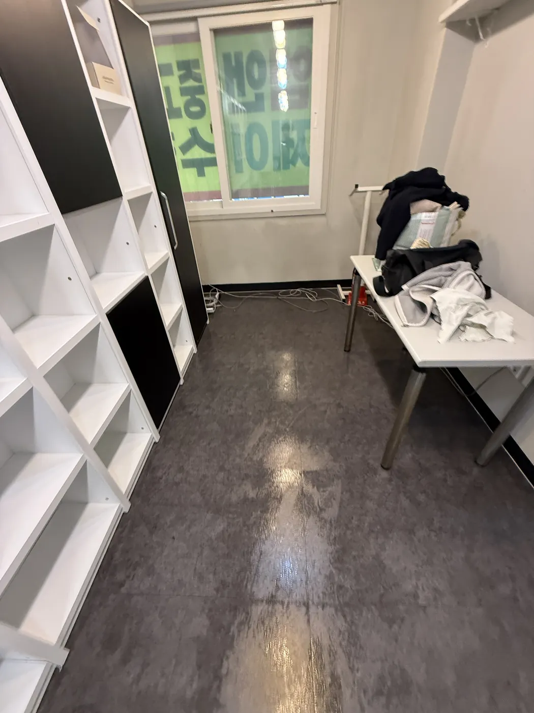 데스크·수납장 정리 — 옥천군 학원청소 현장