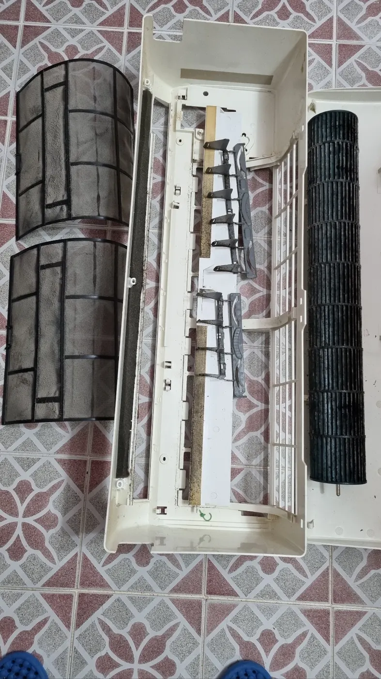 필터·핀 오염 — 이월면 에어컨청소 현장