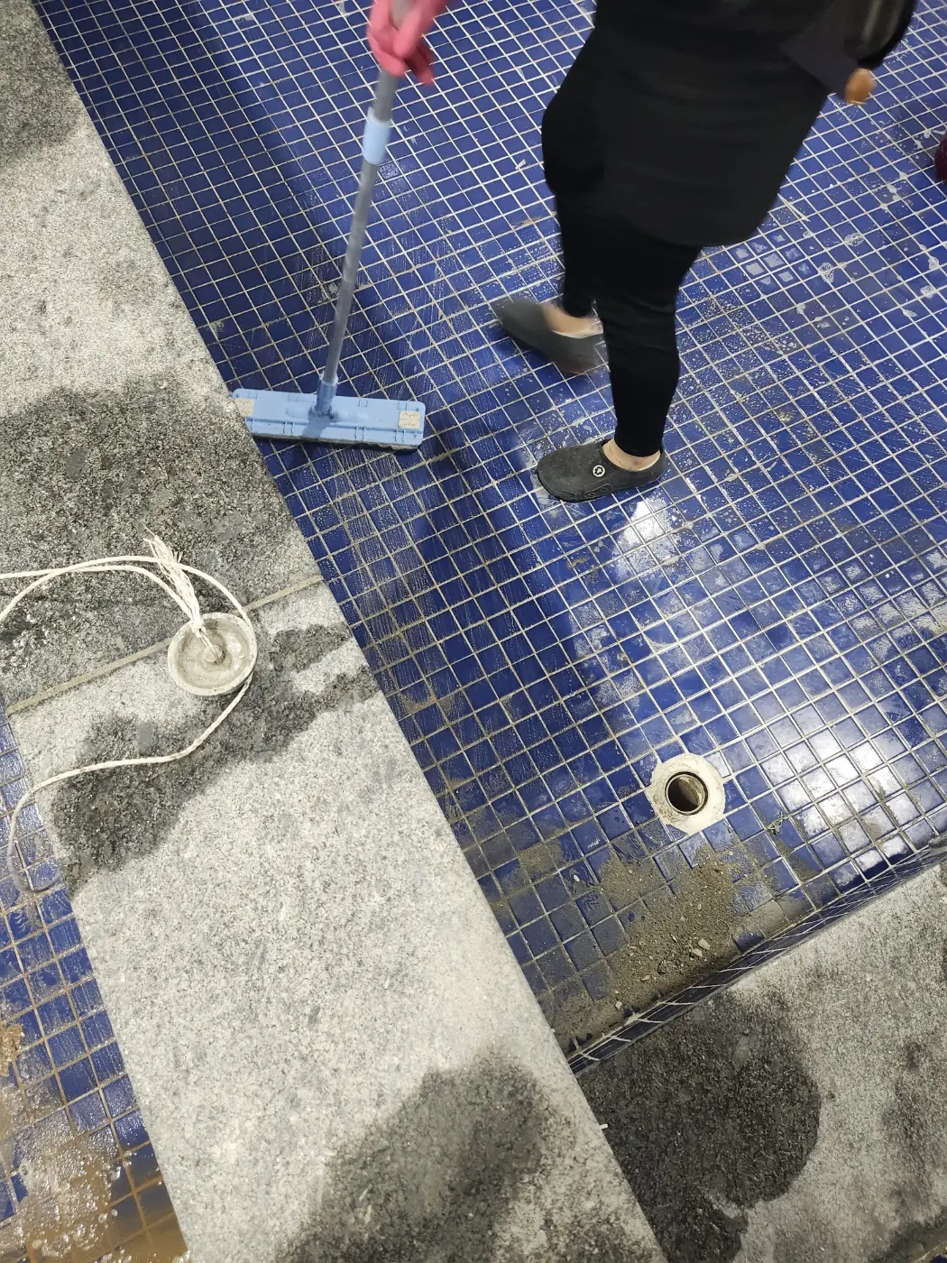 타일 줄눈 세정 — 청주시 목욕탕청소 현장