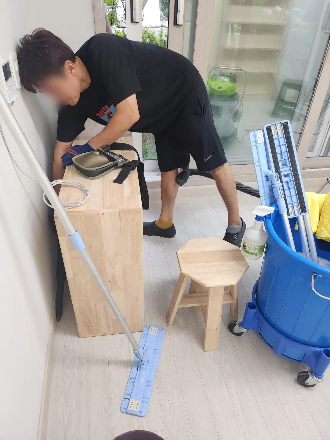 작업 진행 — 청주 상당구 어린이집청소 현장