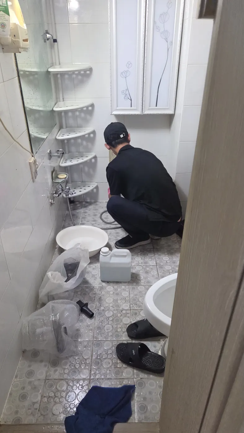 습식 진공 작업 — 진천군 침수청소 현장