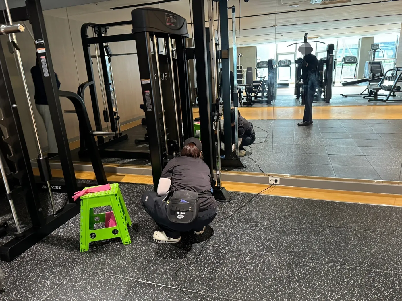 머신존 정리 — 증평군 헬스장청소 현장