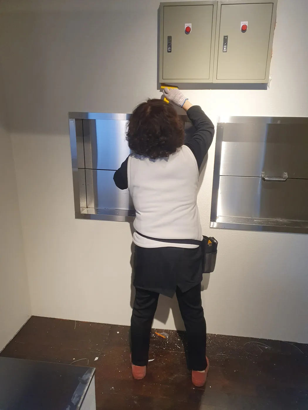 세정 진행 — 청주 청원구 식당청소 현장